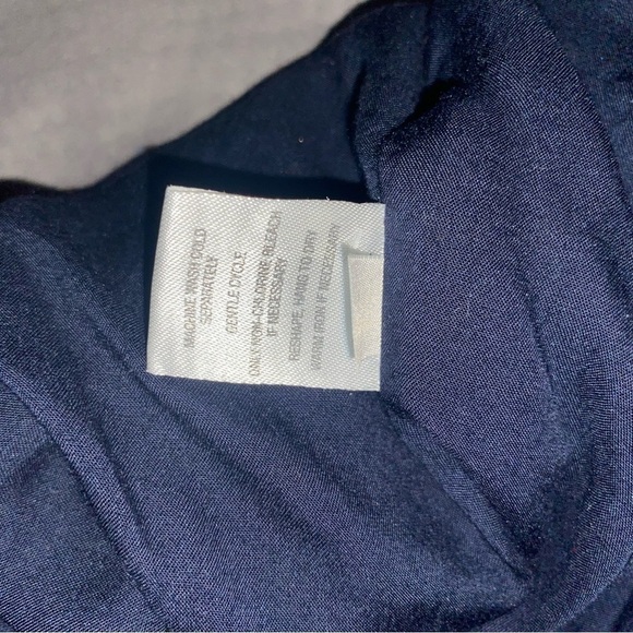 Garnet Hill Crepe Blue Patterned Dress Size Medium - Picture 11 of 11